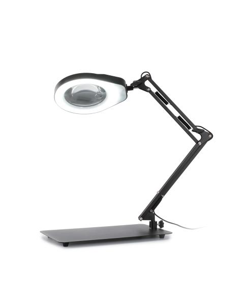 Pracovní lampa s lupou PD178S zvětšení 8D - černá