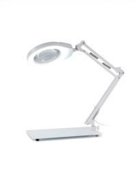 Stolní lampa s lupou PD178S zvětšení 8D - bílá