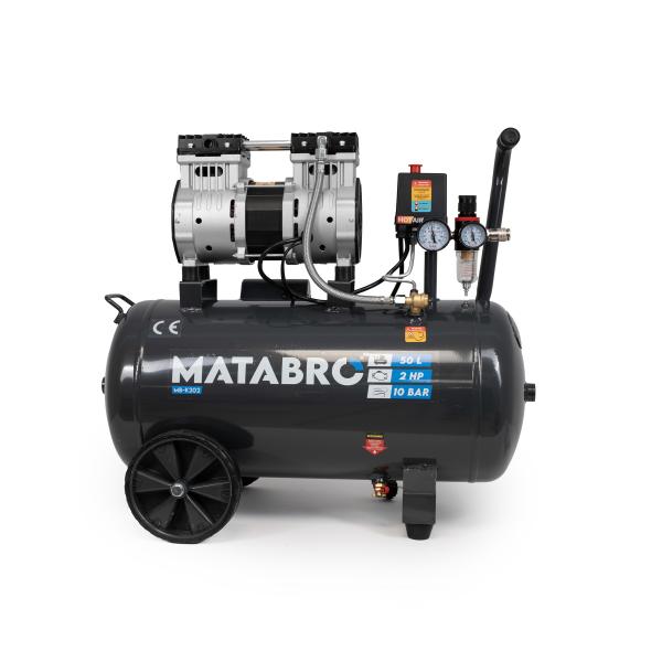 Bezolejový kompresor Matabro MB-K202 - 50l, 230V, 1500W