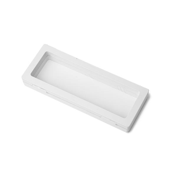 3D Rámeček na mince a šperky bílý 7x18x2 cm