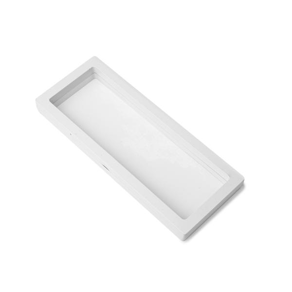 Prezentační membránový 3D rámeček bílý 9x23x2 cm