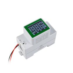 Měřič celkové a aktuální spotřeby napětí a proudu na DIN lištu PZEM-008, AC50-300V 100A