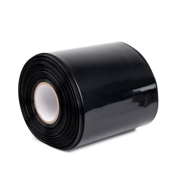Černá smršťovací PVC fólie 2:1 šíře 210mm, průměr 133mm