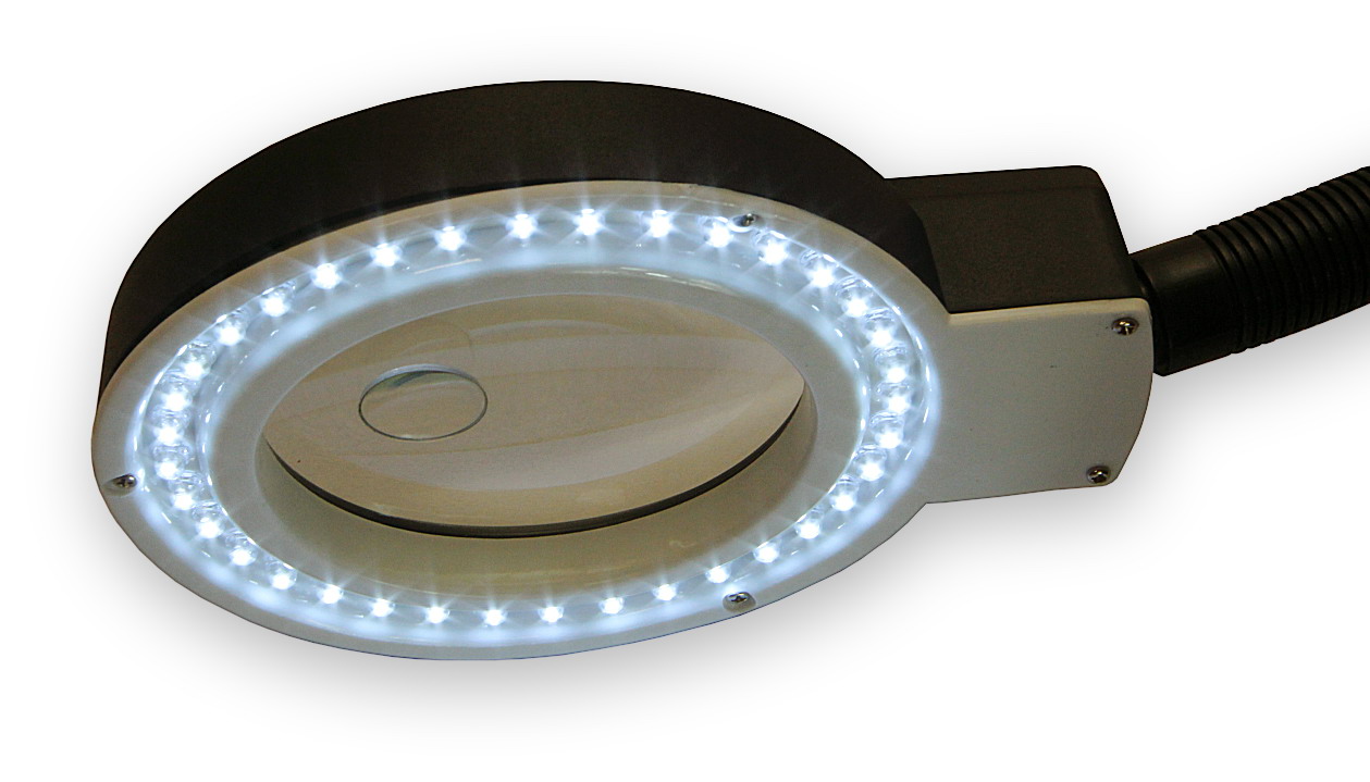 Stolní lampa s lupou a LED osvětlením typ 139