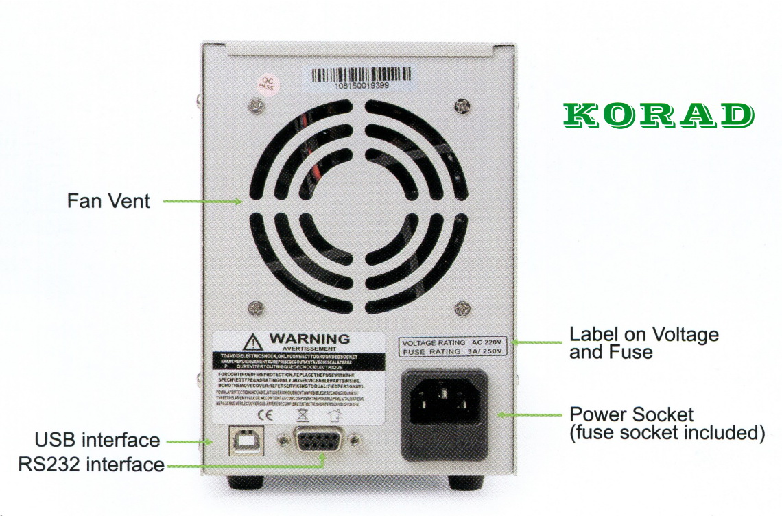Laboratorní zdroj Korad KA3003P s připojením k PC