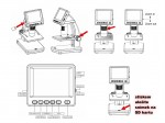 Digitální mikroskop s LCD, rozlišením 5Mpix, SD kartou, USB a TV výstupem