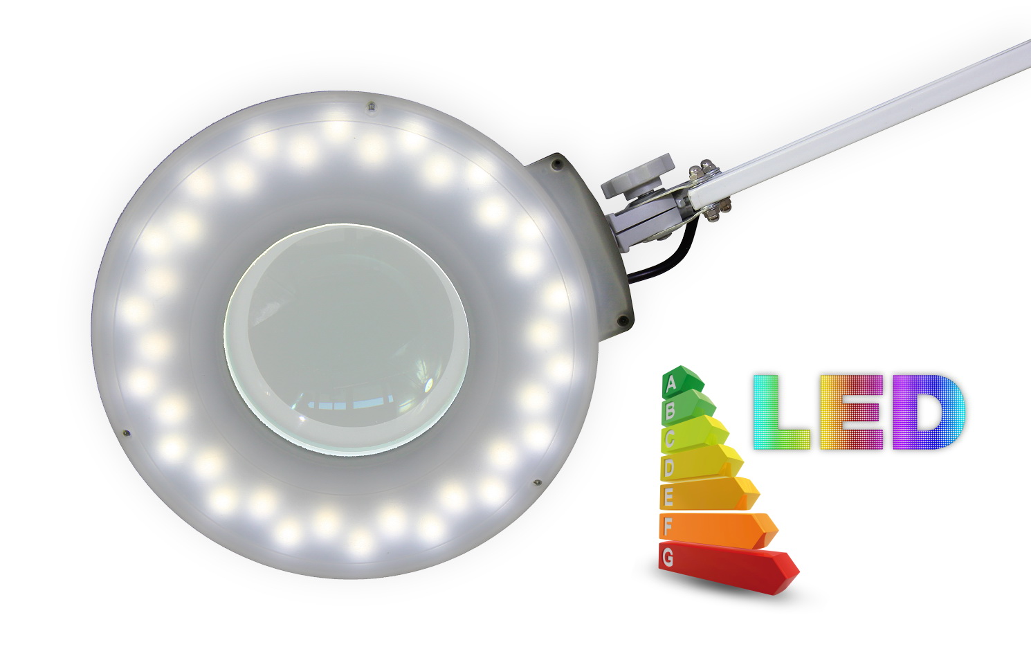 Stolní lupa s LED osvětlením T86-A zvětšení 3 dioptrie