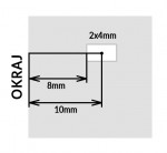 Děrné kleště s obdélníkovou raznicí 4x2mm