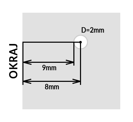 Značkovací kleště s kruhovým výřezem d=2mm