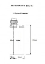 Ruční výtlačná pistole pro dvousložkové kartuše 10:1 250ml