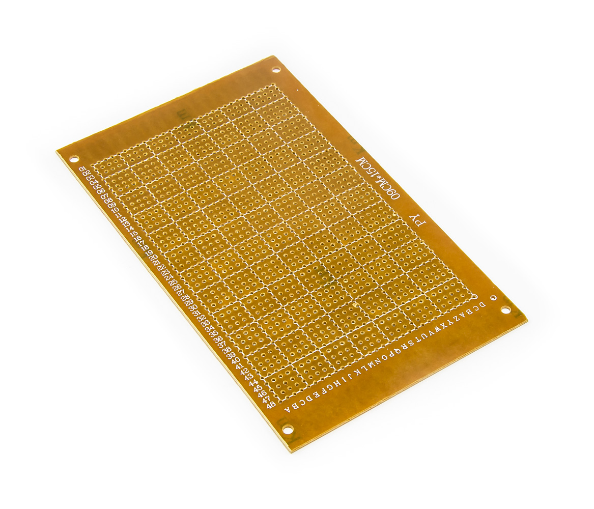 Experimentální PCB s řádkovým rastrem, 1478 bodů, 15x9cm