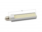 LED žárovka E27, 64xLED, hliníkový chladič, 6000K, 1200lm, 12W