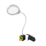 LED lampa s lupou PDOK PD-032B bílá 8D 3x zvětšení s magnetickou základnou