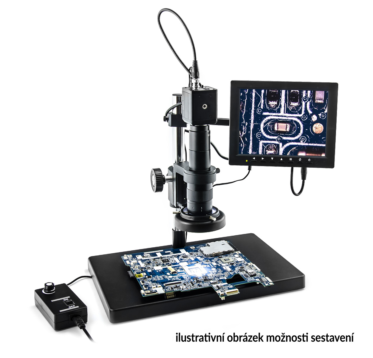 Mikroskop pro připojení CS kamery se zoom objektivem