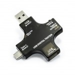 USB multi tester s měřením kapacity, USB, micro USB, USB-C