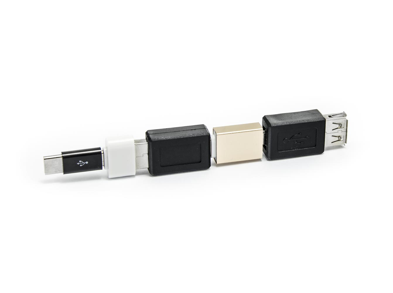 Sada 6 USB redukcí - micro USB, USB-C (type-C), USB