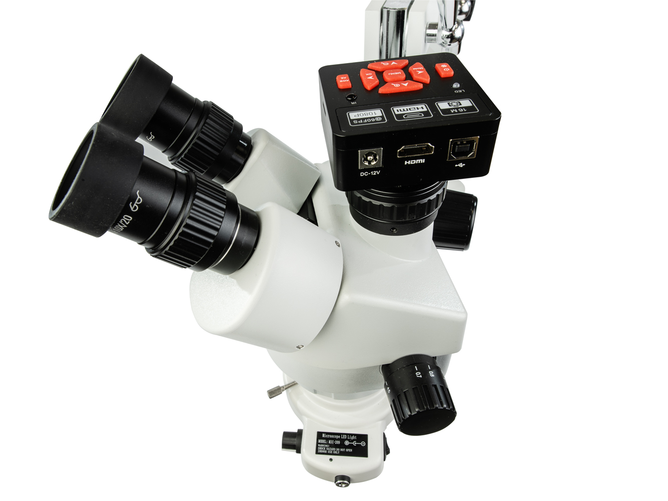 Profesionální trinokulární 16Mpix mikroskop s HDMI