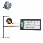 Multifunkční vestavné měřidlo elektrických veličin AC 80~260V/100A - toroidní proudový transformátor