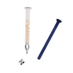 Injekční stříkačka s ručním pístem celosklěněná Luer-Lock 1 ml