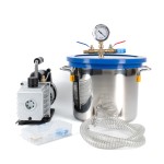 Vakuová komora 8L s olejovou vývěvou 230V/50Hz