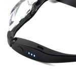 Servisní zvětšovací brýle zvětšení 0,75 - 4X s LED přísvitem a USB nabíjením