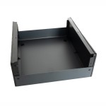Konstrukční krabice kov/plast 202x80x220mm – černý
