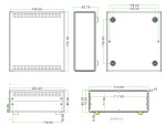 Konstrukční krabice kov/plast 202x80x220mm – černý