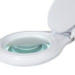 Bílá stolní lampa IB-127 s lupou 127mm a LED podsvícením