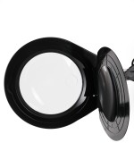 Pracovní lampa s lupou PD178S zvětšení 8D - černá