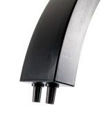 Servisní a pracovní půlkruhová LED lampa 9510 LED-C-TS1 2500lm, 3000-6500K - černá