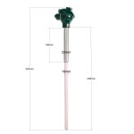​Teplotní sonda WRN-122 (0-1300°C) pro průmyslové a kremační pece