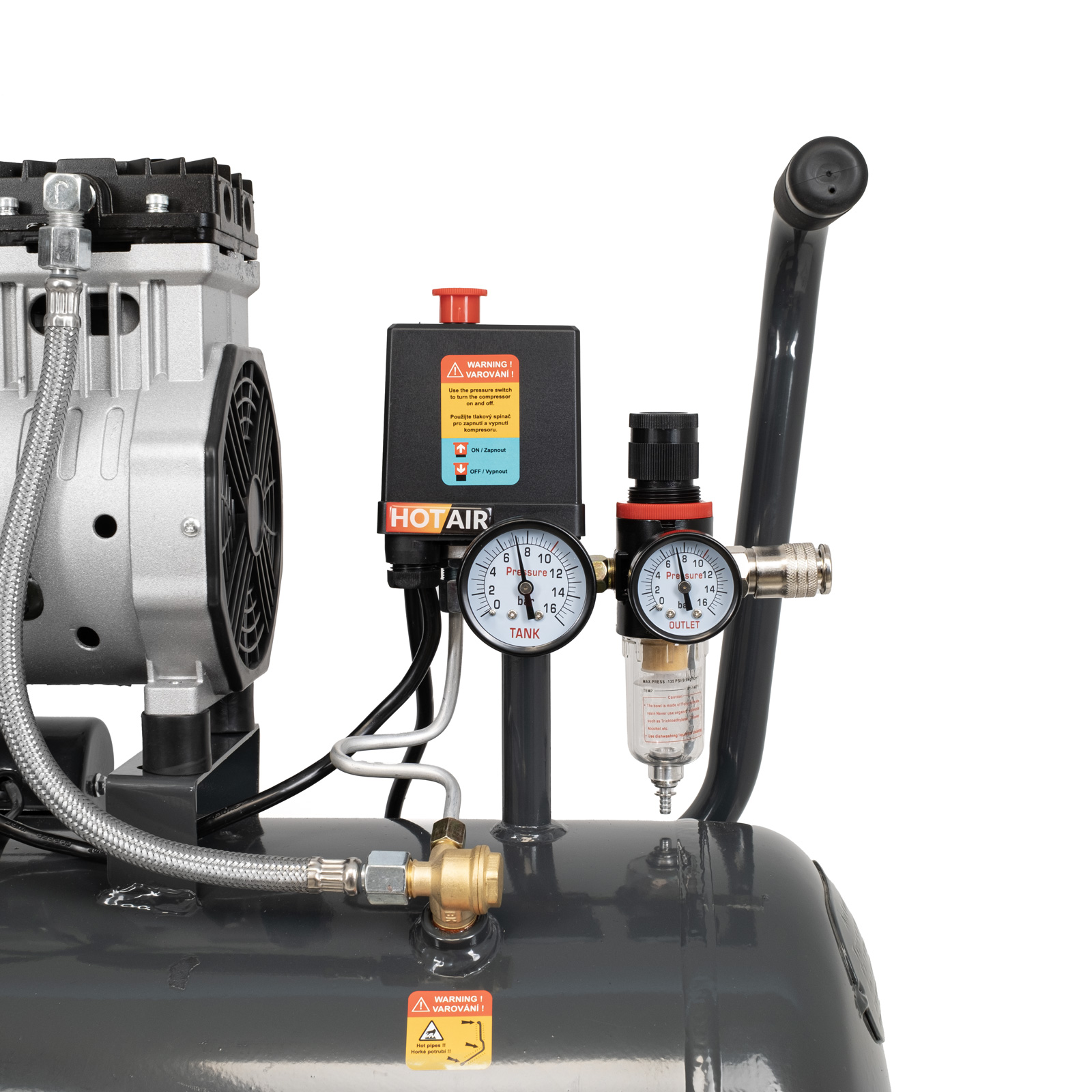 Bezolejový kompresor Matabro MB-K202 - 50l, 230V, 1500W