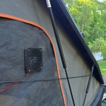 Ventilátor pro střešní nástavby, stany a karavany – magnetický 12V